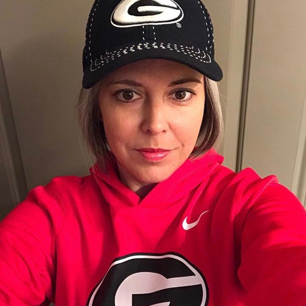 UGA Nike pullover hoodie-red
